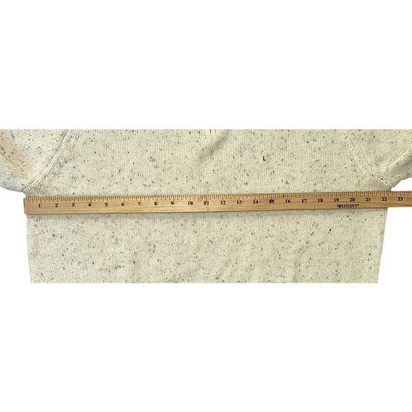 NWT Crown & Ivy Donegal 1/4 Quarter Zip Ivory Dish Sweater Men's Large - Picture 3 of 6